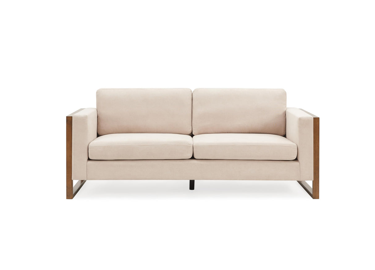 Christopher Knight Home Bricez 79" Sofa Couch, Cozy Upholstered 3-Seater Sofa, Oversized Loveseat, Comfy Fabric Couches for Living Room and Office, Modern Couch and Sofa, Wooden Frame, Taupe Beige Christopher Knight Home