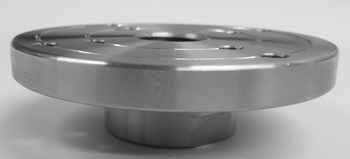 Steel Face Plate 1"-8 Threaded for Wood Lathe Turning (4") ONESTEP-TOOLS