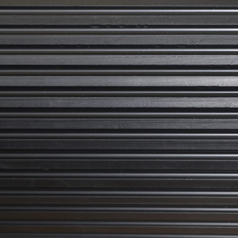 CLIMATEX Indoor/Outdoor Rubber Scraper Mat, 36 in. x 6 ft., Black CLIMATEX