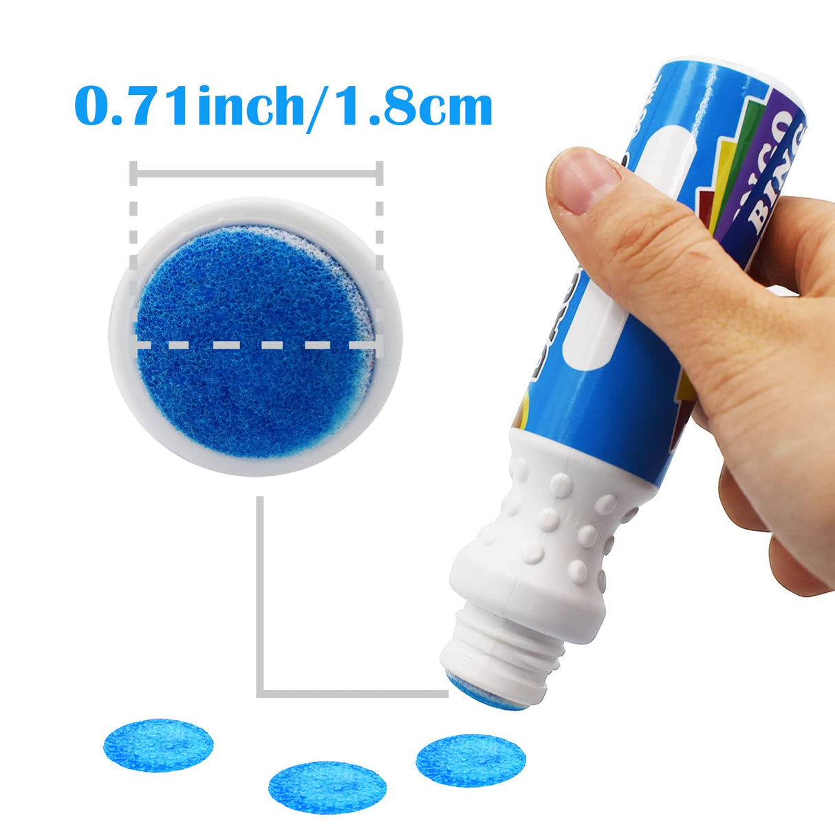 Yuanhe Bingo Daubers Dot Markers - Panit Dotters Dabbers Bulk Mixed Colors Set of 48 Pack-12Colors Yuanhe