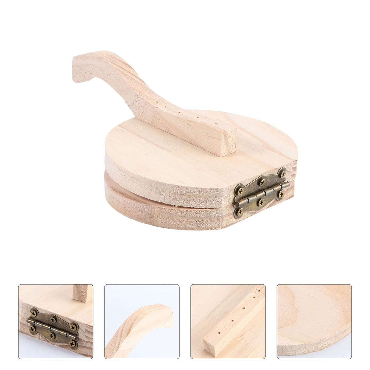 Cabilock Tortilla Press Authentic Traditional Wood Tortilla Maker Corn Tortilla Machine for Home Cabilock