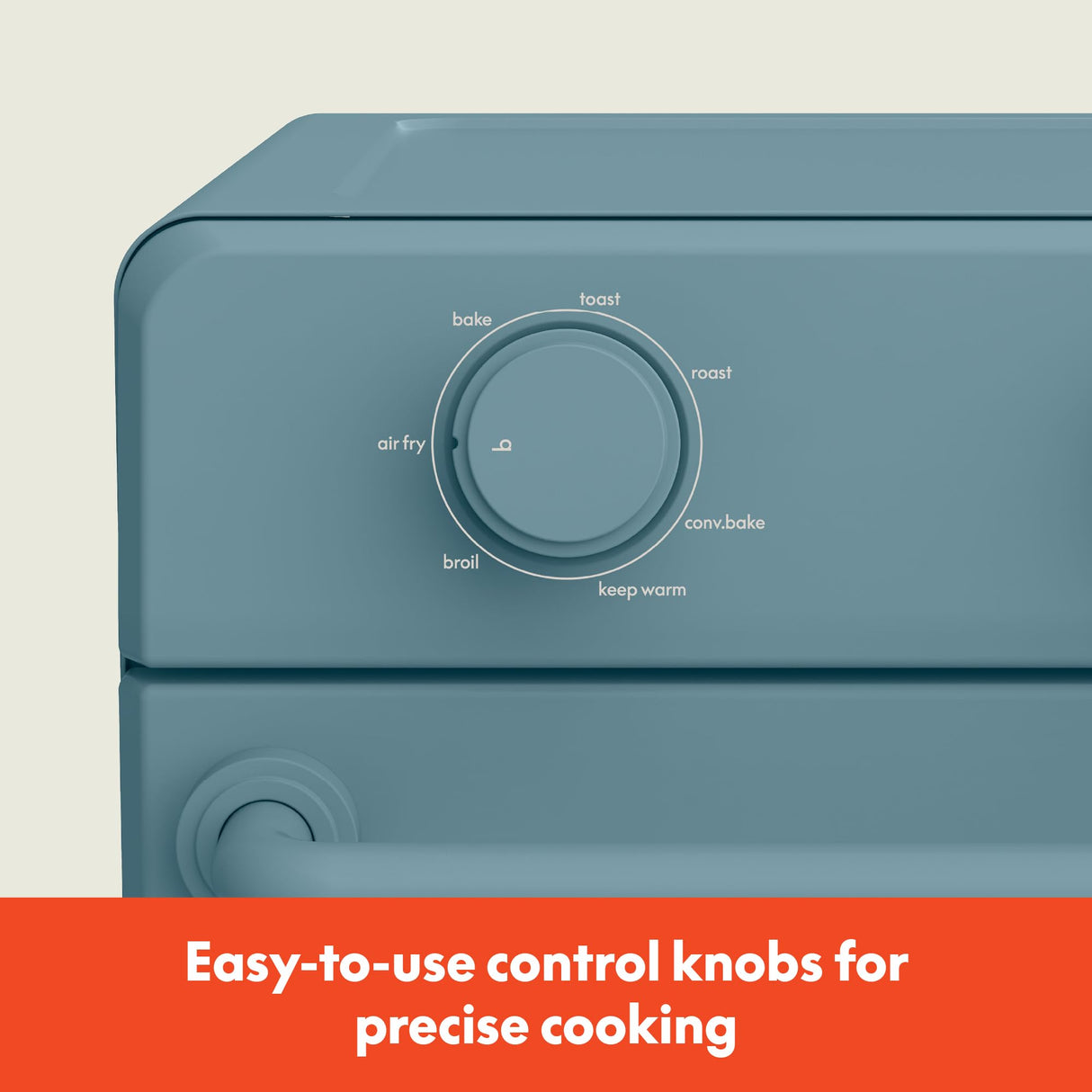 bella Air Fry Toaster Oven, 7 Preset Cooking Options, Dishwasher-Safe EverGood Coated Trays Included, 60-Minute Auto Shutoff w Audible Timer, Power Indicator Light, 1700 Watt, Surf BELLA