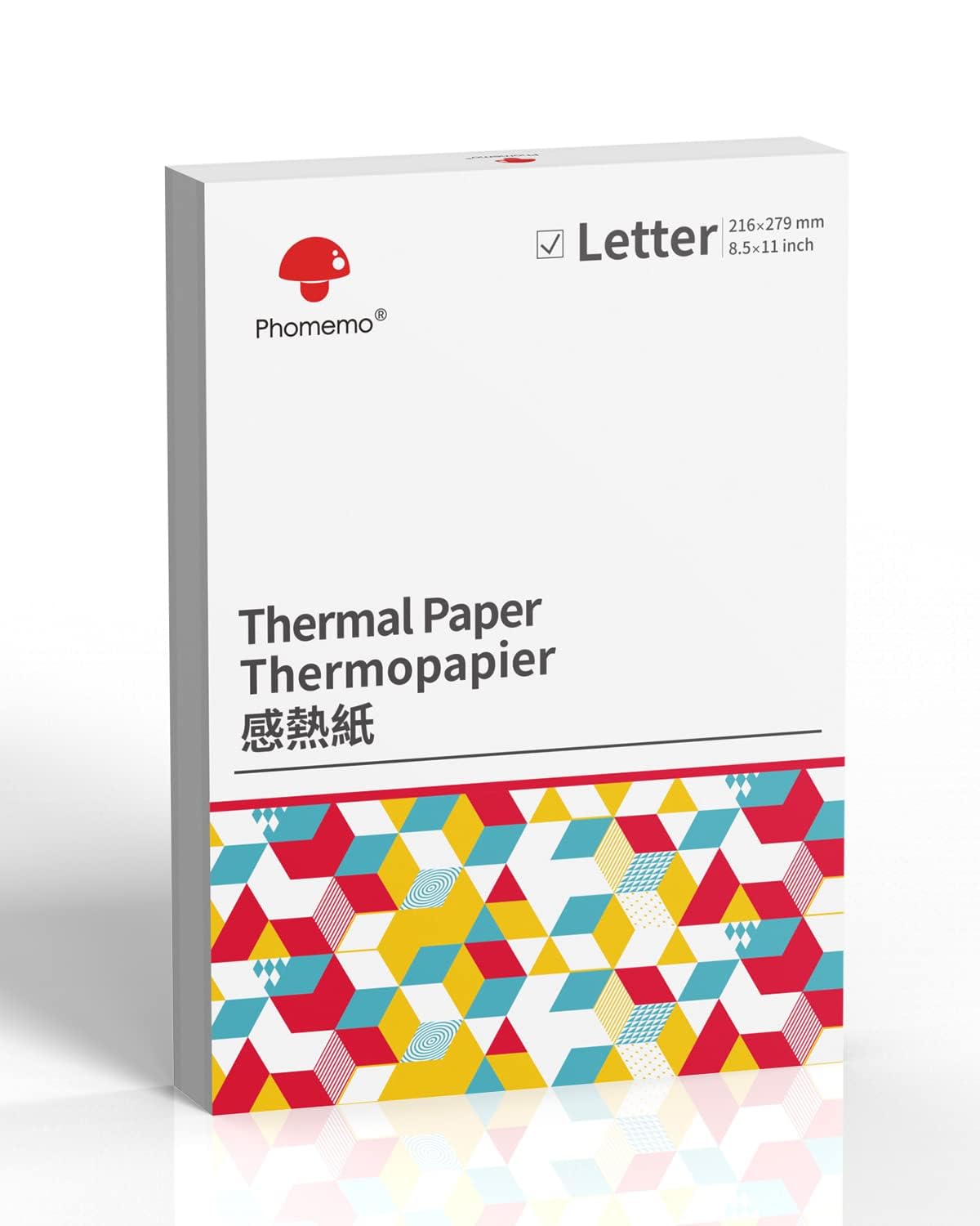 Phomemo Thermal Printer Paper 8.5 x 11 Inch, Advanced Thermal Printing, Thermal Paper Compatible with M08F-Letter, M832, M834, MT800, with Brother Letter Portable Printer, Size 8.5" x 11", 100 Sheets Phomemo