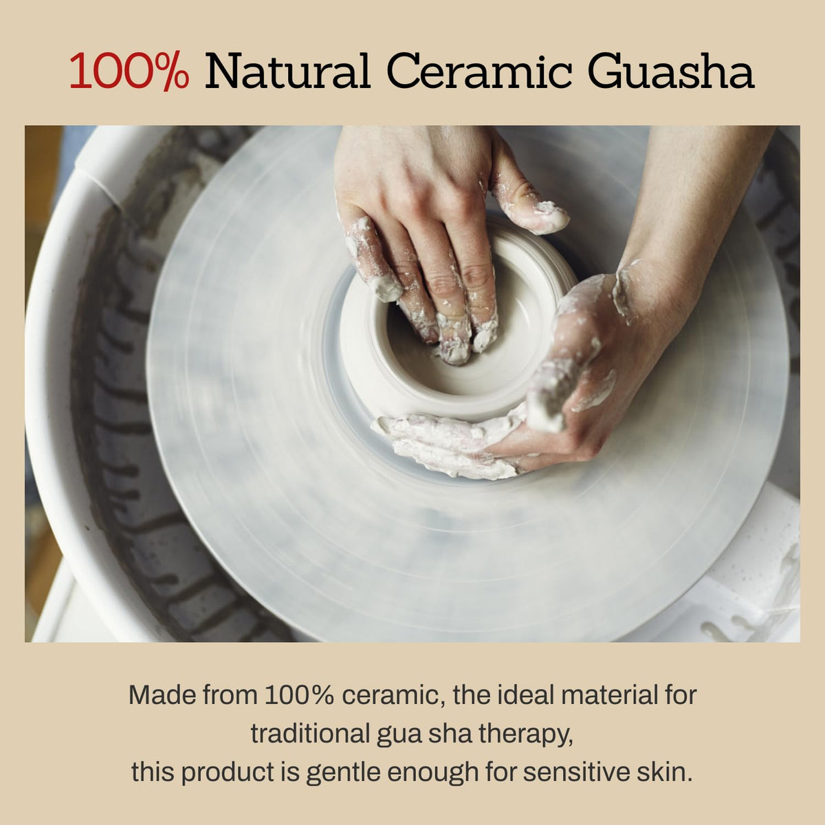MEDITHERAPY SOKSAL GUASHA,Ceramic Gua Sha,Body Massage Tool, Korean Body Guasha, Guasha Board, Face Lift, Muscle Relief Massage Board (Body Massager) MEDITHERAPY