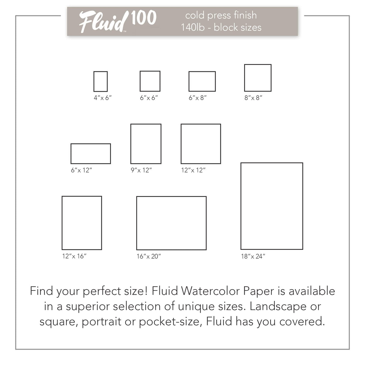 Speedball Art Products, 811202, Fluid 100 100% Cotton Artist Watercolor Paper, 4 x 6 inch Block, 140 lb Cold Press Speedball