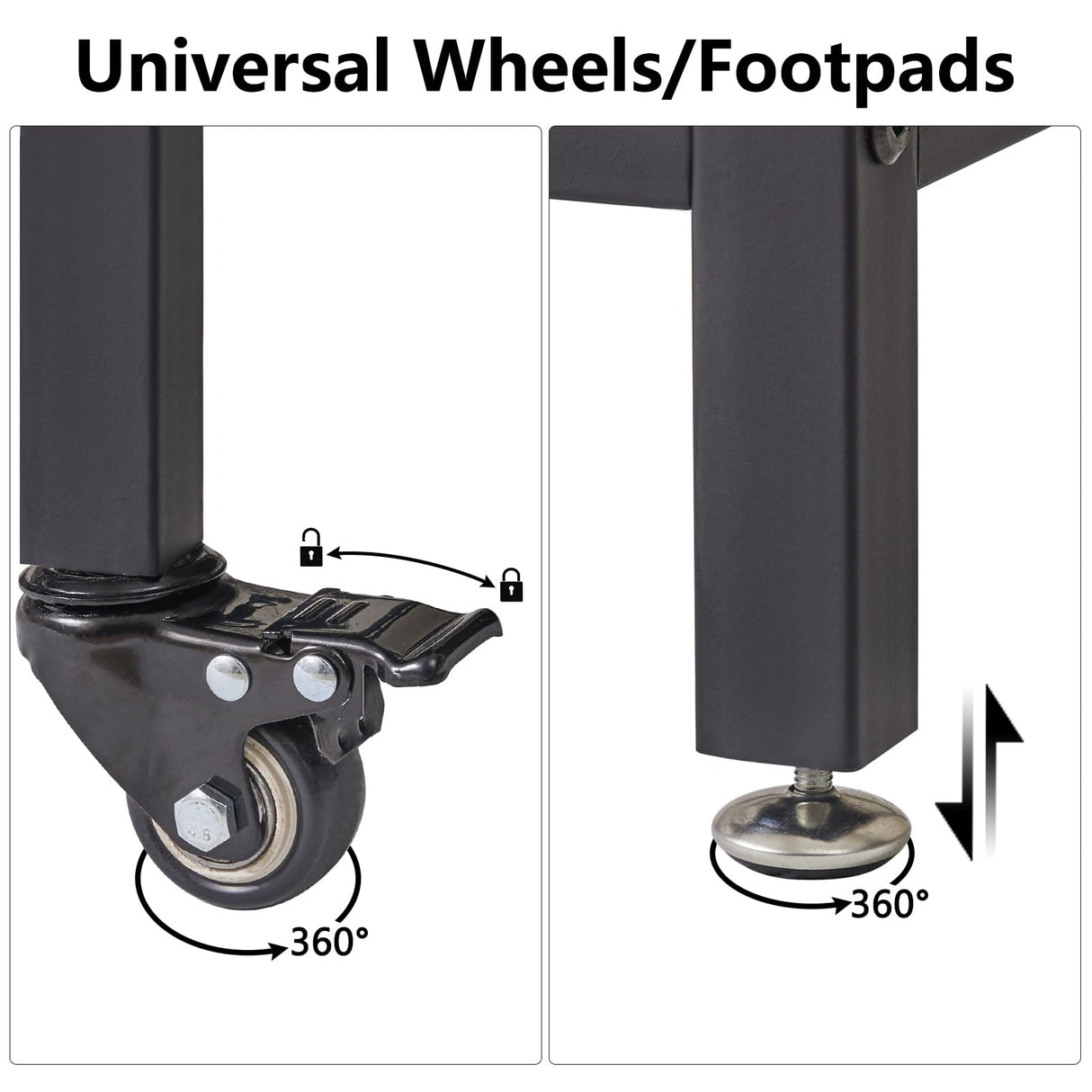 IBUYKE Kitchen Island with 3 Shelves, Island Table for Kitchen with Power Outlet,Kitchen Cart with Large Worktop,Rolling Bar Cart for Home, Outdoor, Kitchen TMJ024H IBUYKE