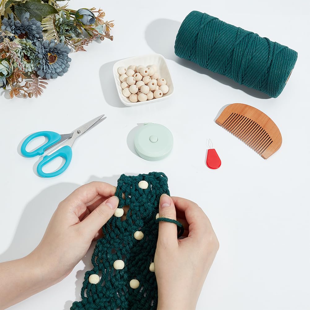 ACRNIGHEET DIY Large Macrame Christmas Tree Kit for Adults Beginners, Christmas Tree Macrame Wall Hanging Kit with Tassels Ornament, Craft Gitf Idea with Step by Step Tutorial Instruction Home Decor ACRNIGHEET