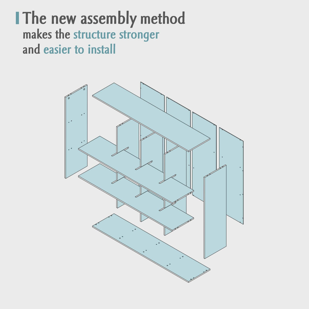 OSCHF 12-Cube Storage Shelf Bookcase - Wooden 3-Tier Floor Standing Open Bookshelf for Home and Office, Display Cabinet, Warm White OSCHF