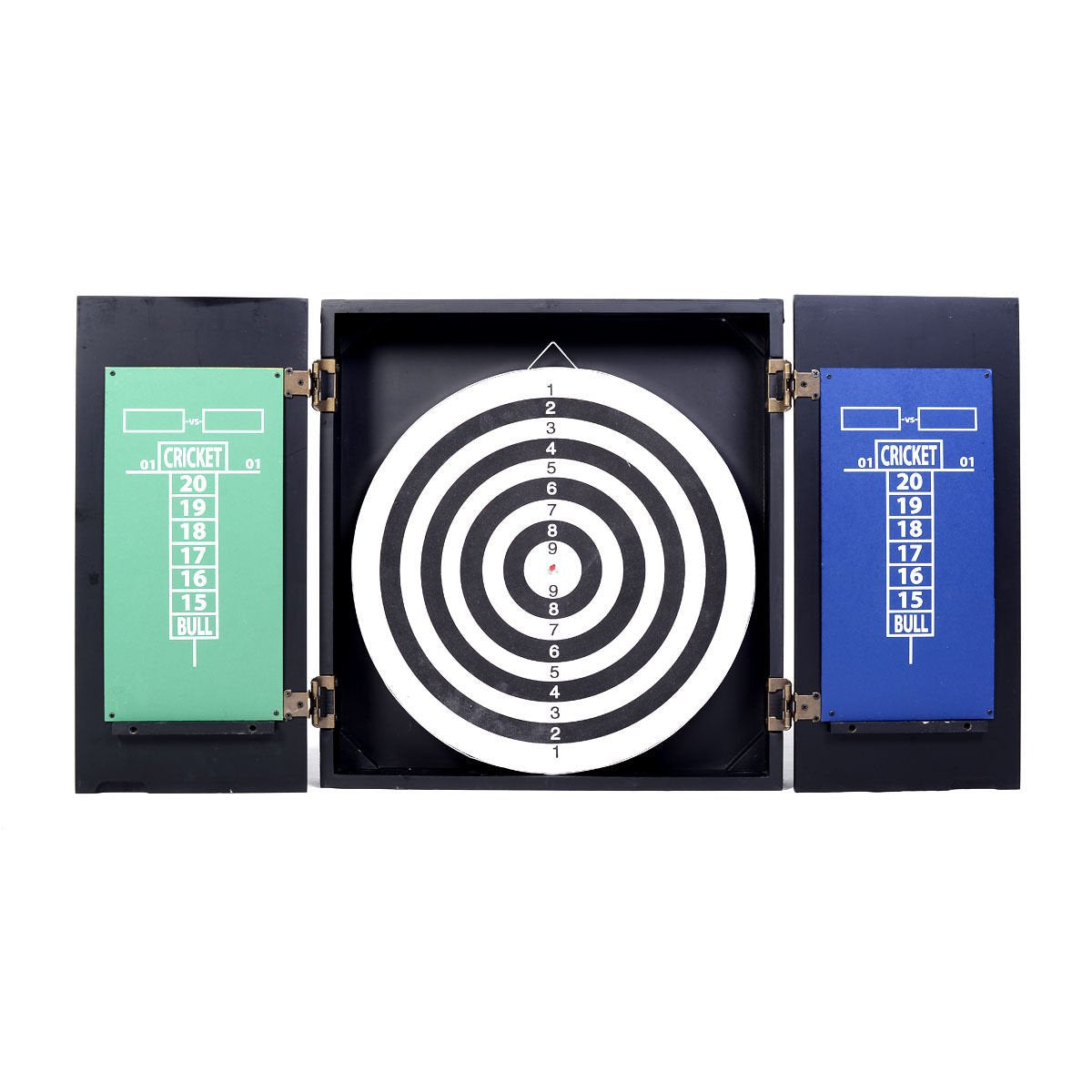 Goplus Dartboard and Cabinet Sets Ready-to-Play Bundle with Bristle Dartboard Complete with All Accessories Goplus