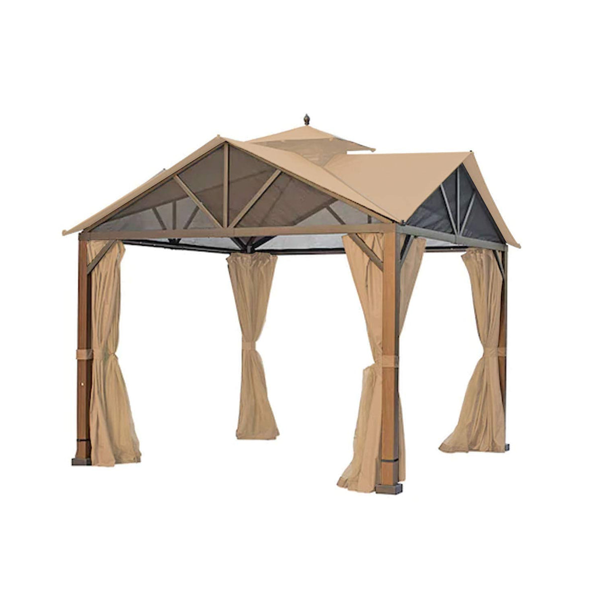 Garden Winds Replacement Canopy Top Cover Compatible with The Style Selections Pitched Roof Gazebo - Upgraded Riplock 350 Fabric - Will Fit Models TPGAZ2307, TPGAZ2307A, TPGAZ2307B, TPGAZ2307D Garden Winds