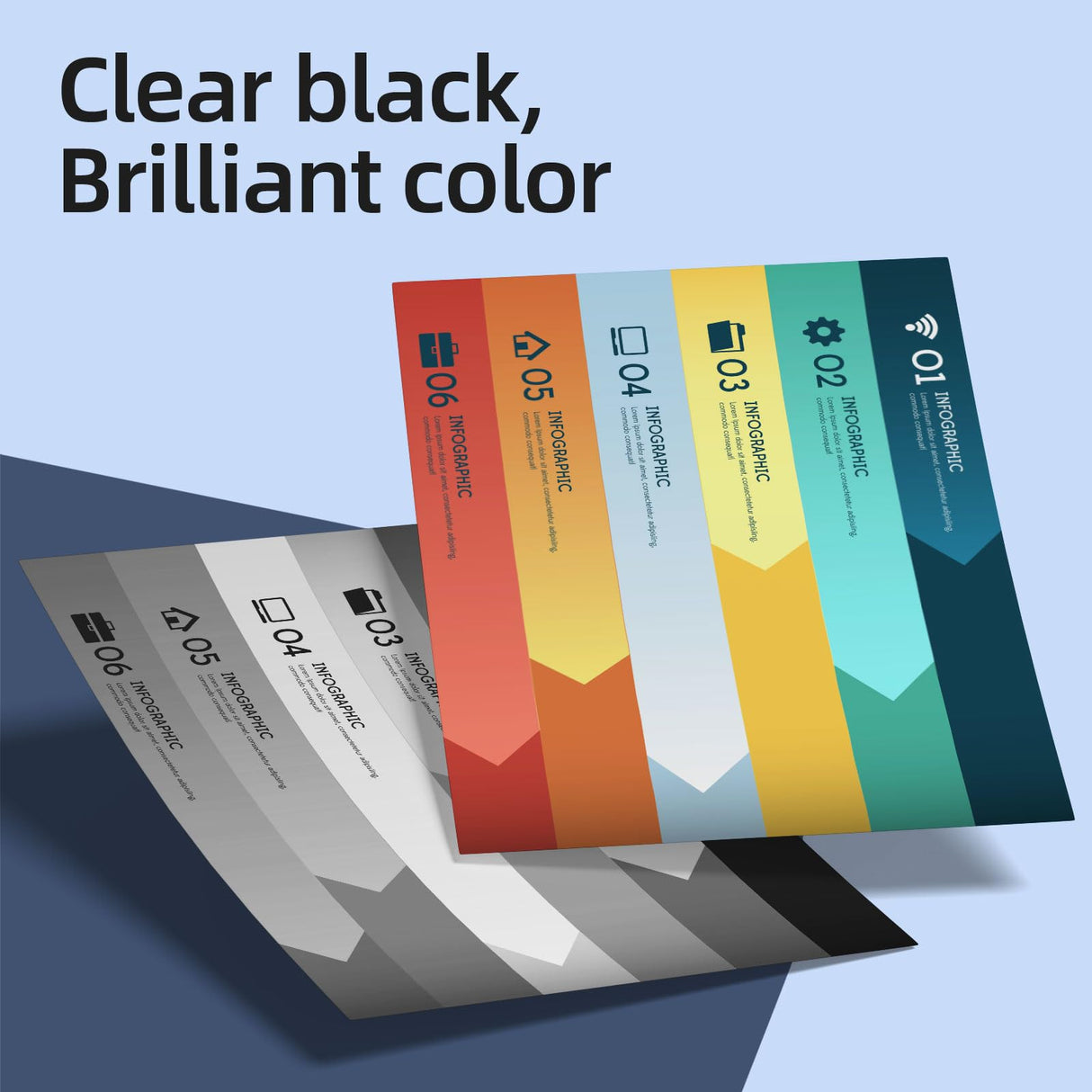Neiber 63XL Printer Ink Compatible for HP 63XL Ink Cartridges Combo Pack Black and Color Compatible for HP Ink 63 Fit for Officejet 3830 4650 5255 5258 Envy 4520 3634 Deskjet 1112 2132 3630 Printer Neiber