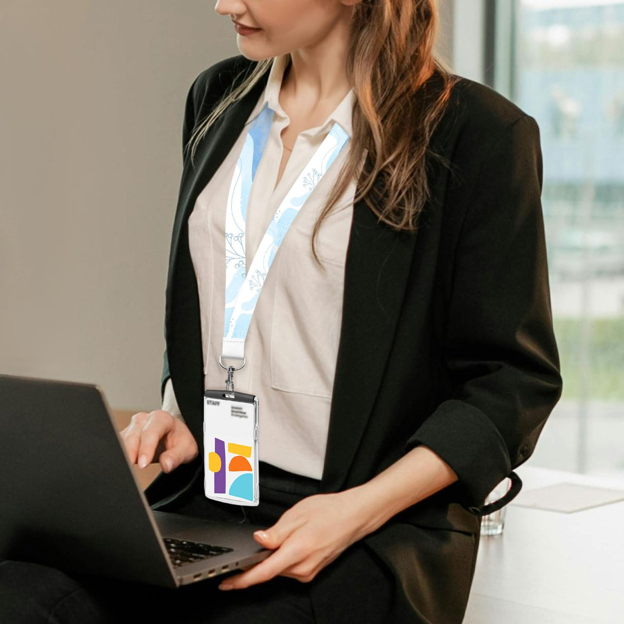 YOUKE OLA 100 Pack Sublimation Lanyards Blank Bulk White Sublimation Lanyards with Swivel Hooks Neck Lanyards Heat Transfer Lanyard for ID Badge Holder Keychain as Christmas Gifts 2.0 YOUKE OLA