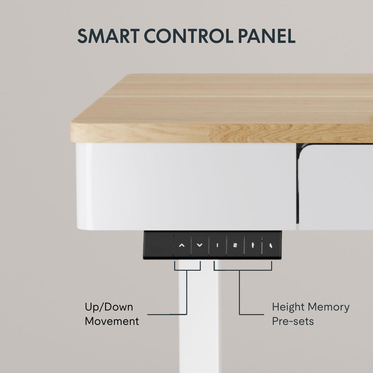 FLEXISPOT 55 x 24 Inch with Double Drawers Q5 Standing Desk, Electric Adjustable Height Stand Up Desk with 4 Preset Heights Whole Piece Wooden Desktop for Home, Office, Workstation, Maple FLEXISPOT