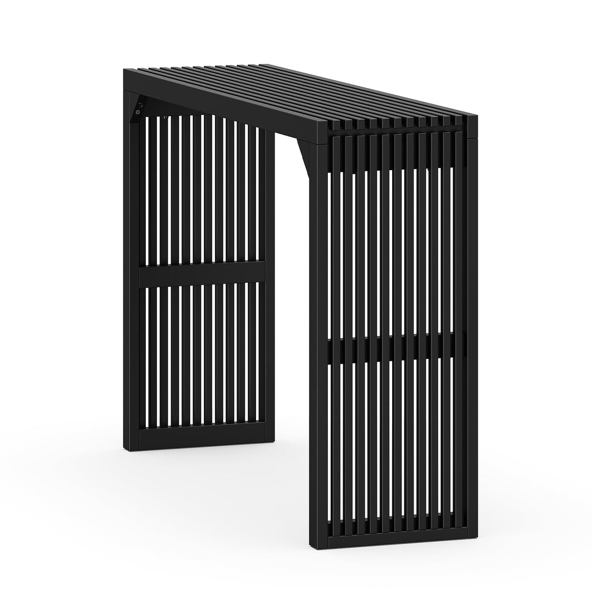 ROOMTEC Narrow Console Tables for Entryway, 46" Solid Wood Console Table Behind Couch, Farmhouse Entryway Table with Storage, Console Tables for Living Room, Hallway, Foyer (Black, Console Table) ROOMTEC