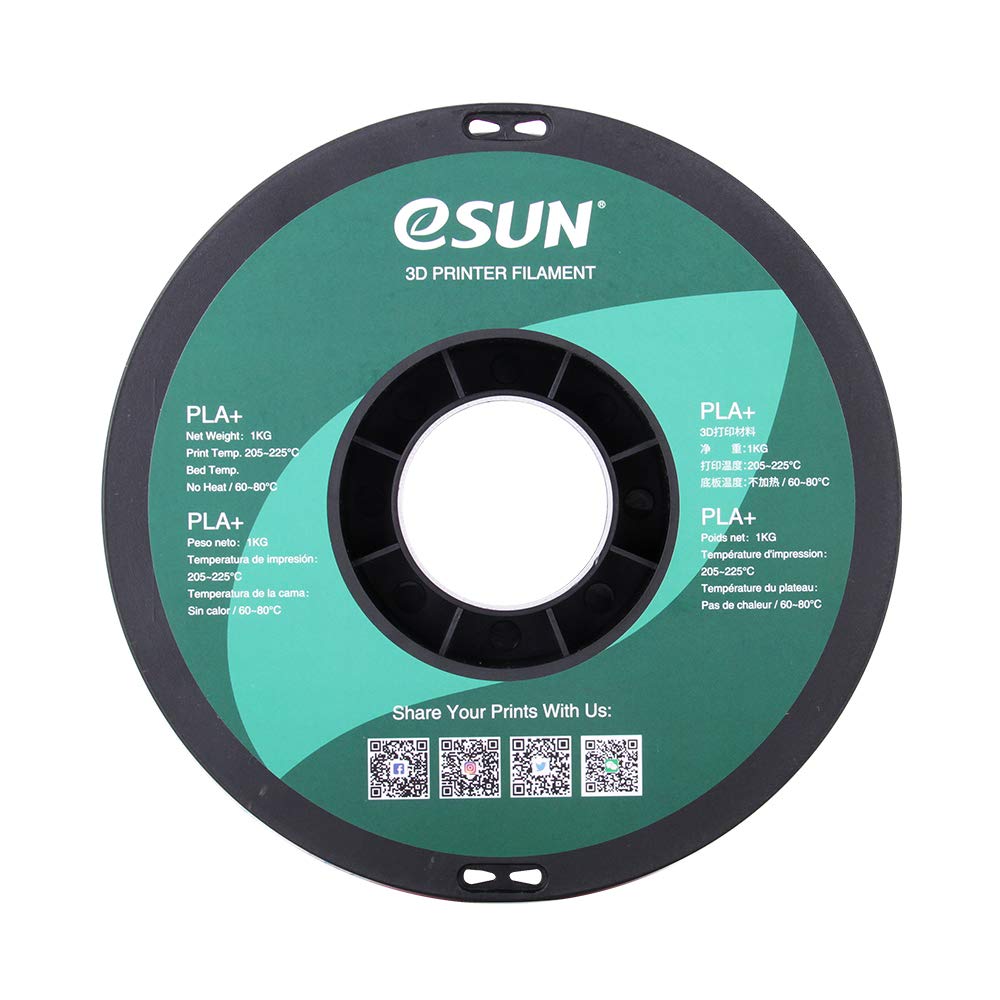 eSUN PLA PRO (PLA+) 3D Printer Filament, Dimensional Accuracy +/- 0.03 mm, 1kg, Plastic Spool, 1.75mm, Gray eSUN
