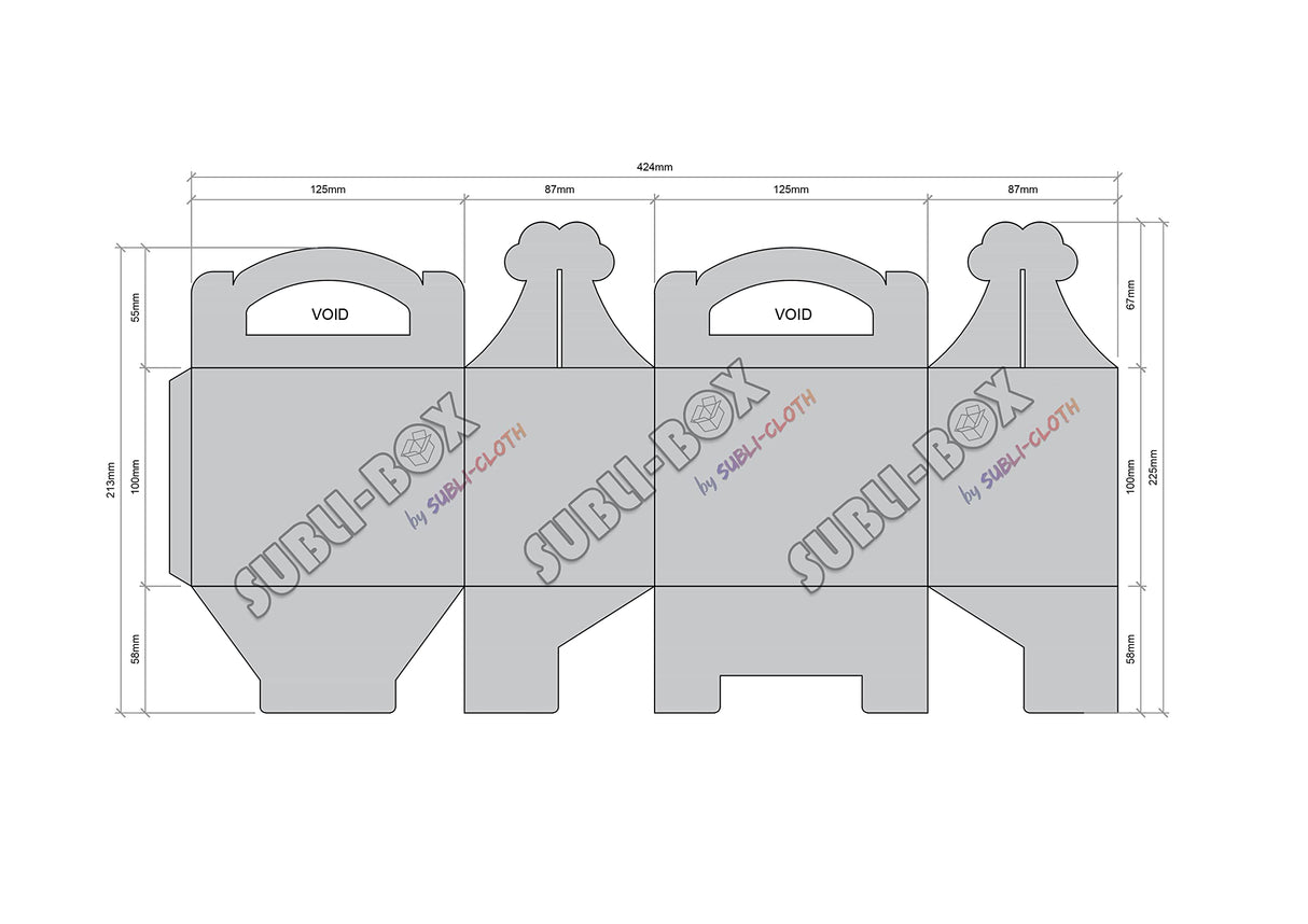 Subli-Box Cardboard Sublimation Blister Gift Pack 20 Units by Subli-Cloth Subli-Cloth