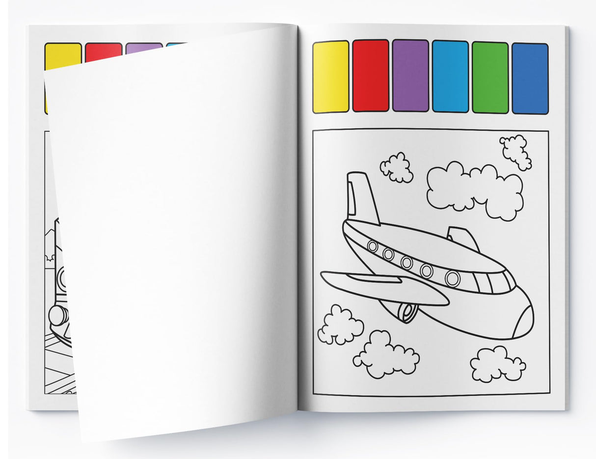 Pick and Paint Coloring Book: Vehicles WoodArtSupply