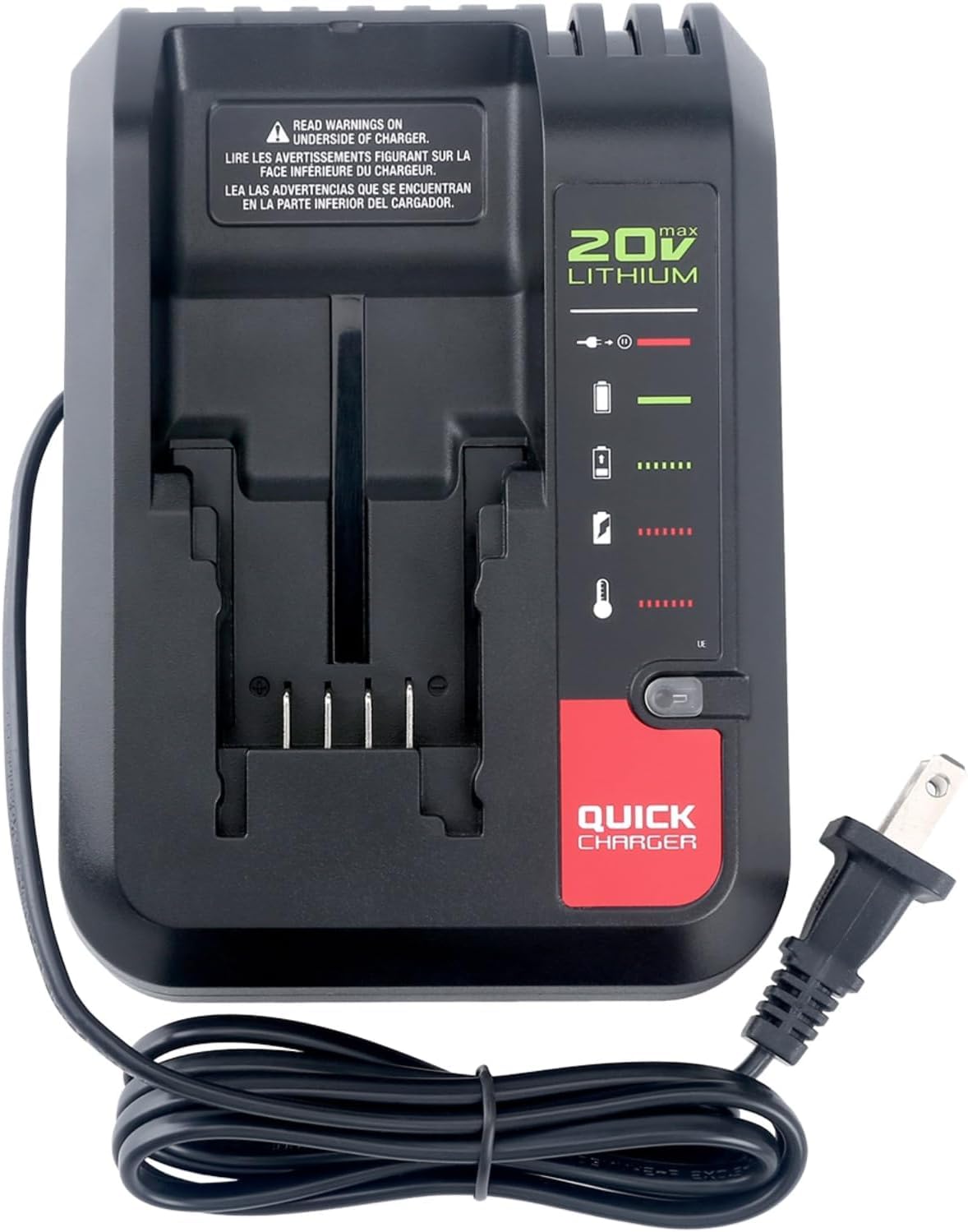 PCC692L 20V MAX Battery Charger Replacement for Porter-Cable 20V Lithium Battery PCC685L PCC680L PCC681L PCC682L, Compatible with Black&Decker LCS1620 20Volts Li-ion Battery Charger LBXR20 LBX4020 zyystarttogo
