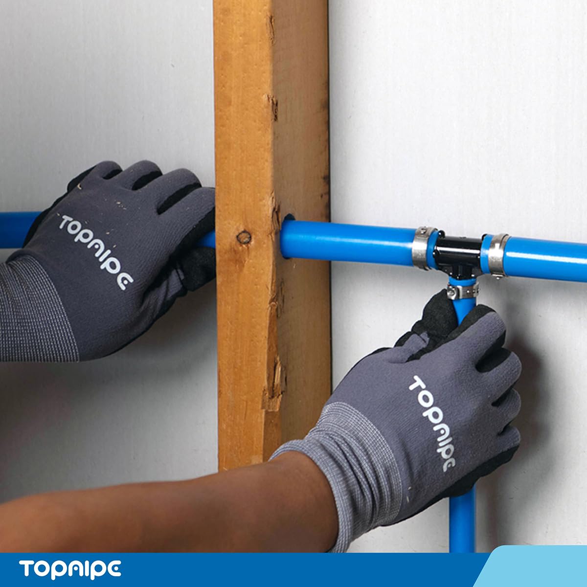 Topaipe 3/4 Inch x 100 Feet White PEX-B Pipe,NSF Certified for Potable Water, PEX Tubing Water Pipe for Plumbing, Floor/Wall Plumbing Tools Pex Fittings for Hot/Cold Water TOPAIPE