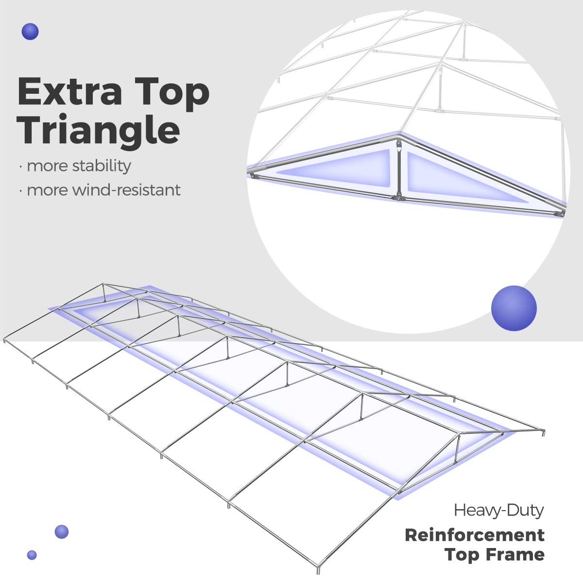 Quictent 20x40 Party Tent Heavy Duty PVC Large Commercial Vinly Canopy Wedding Big Event Shelter, Stripe Blue&White Quictent