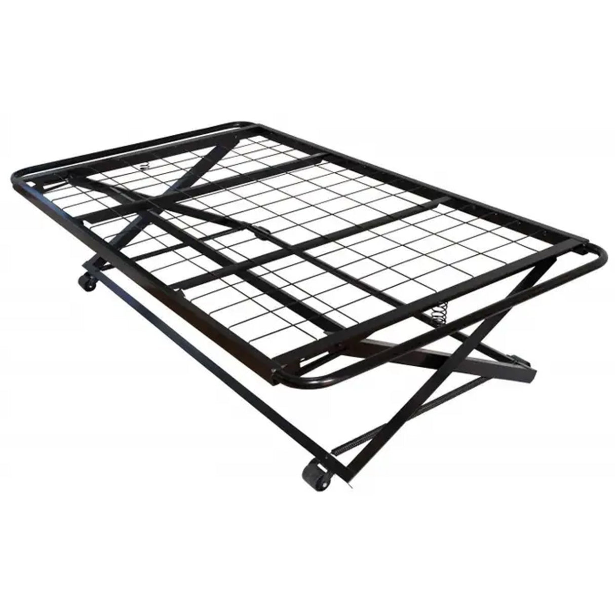 Kings Brand Furniture Twin Size Black Metal Platform Bed With Pop Up Trundle Kings Brand Furniture