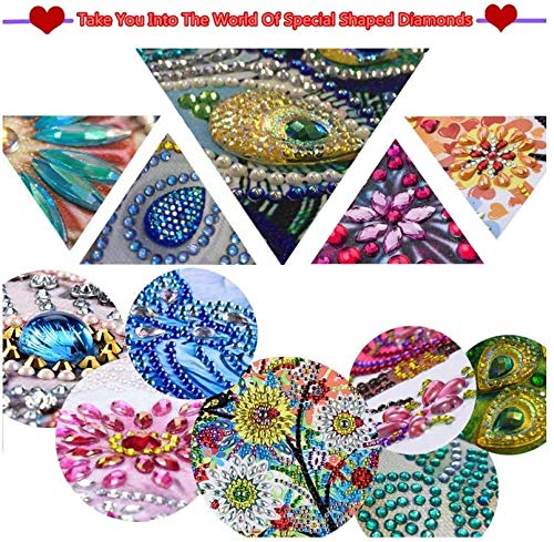 pigpigboss 2 Pieces Morning Glory Bookmark Diamond Painting Kit, Painting Flower Bookmark Diamond Art Dots for Reading Enthusiasts Adult Beginner Graduation Book Decor pigpigboss