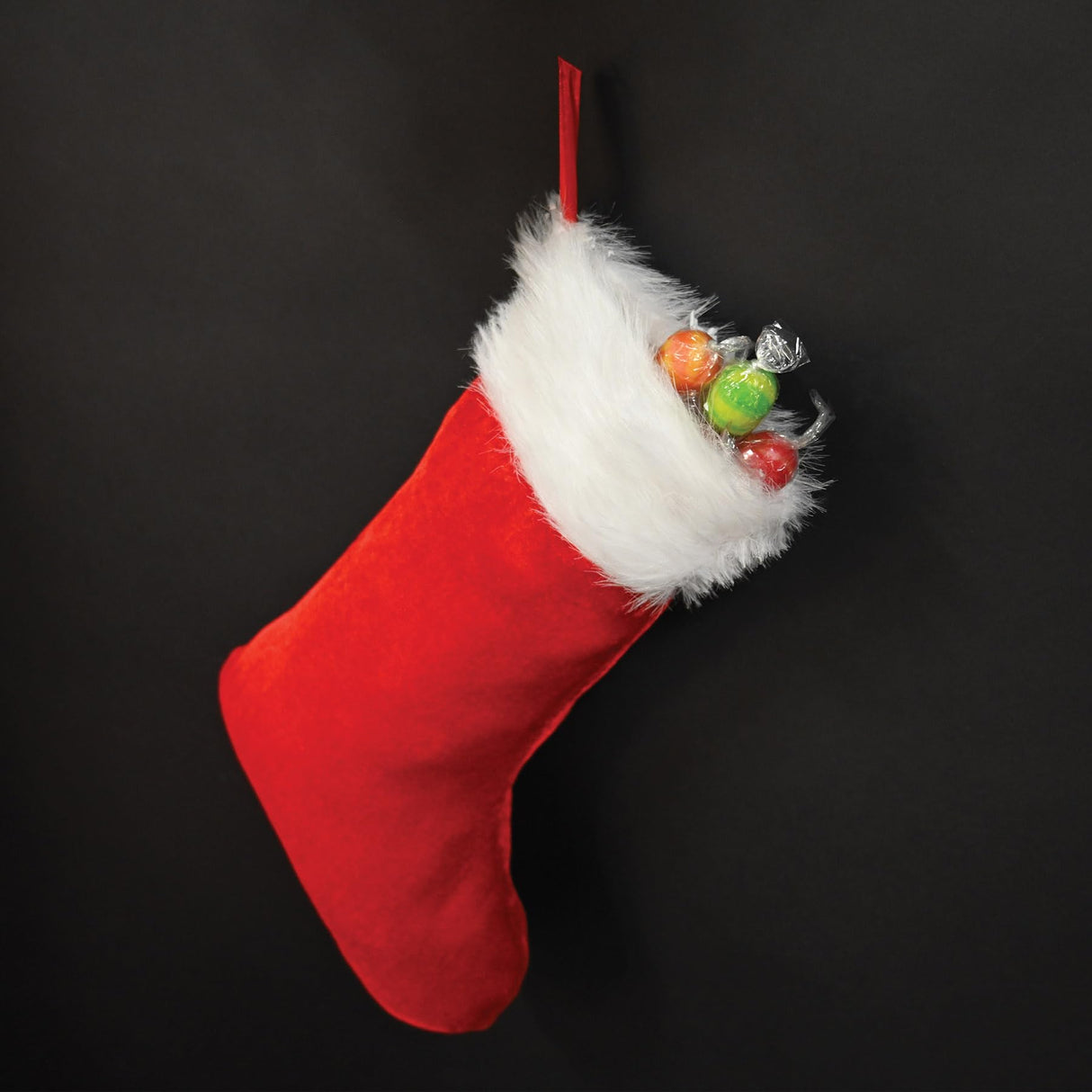 Plush Christmas Stocking Party Accessory (1 count) (1/Pkg) Beistle