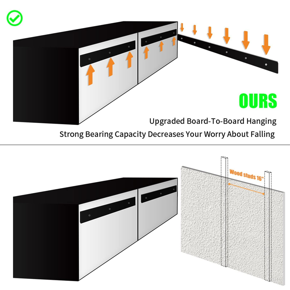 ANTISTA Floating TV Stand with Led Lights, 71 inch Wall Mounted TV Shelf with Power Outlet, Modern Entertainment Center Media Console with Storage Cabinet, Up to 80 Inch TVS, White ANTISTA