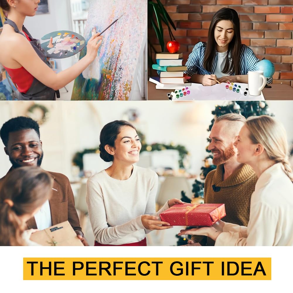 Mystical Wolf Family Paint by Numbers Kit for Adults - DIY Moonlit Wolf Painting on Canvas 16x20 Inches, Acrylic Paint Set, Suitable for Beginners, Wildlife Art Kit for Home TAOPAOLAB