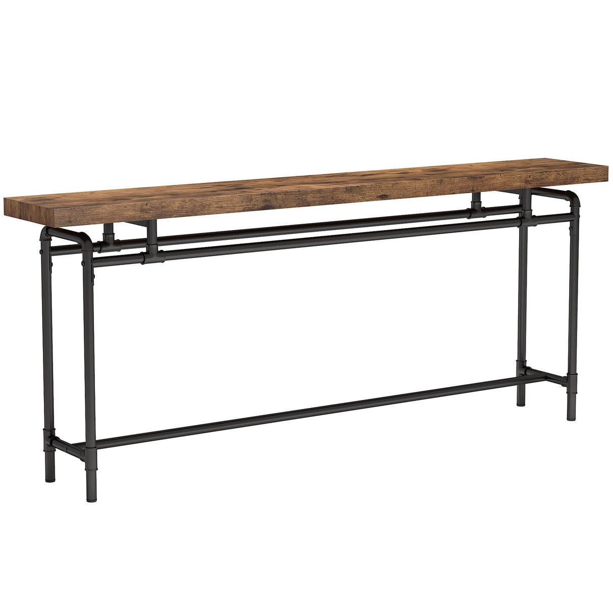 Tribesigns Console Table, 70.9 Inches Extra Long Sofa Table for Living Room, Industrial Narrow Console Sofa Tables Behind Couch, Entryway Hallway Foyer Table for Entrance, Rustic Brown Tribesigns