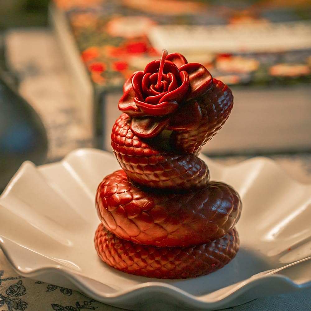 Candle Mold 3D Snake Winding Shape Silicone Resin Mold for Aromatherapy Candles Homemade Wax,Festive Decorative Candle molds,Resin DIY Mold lomitech