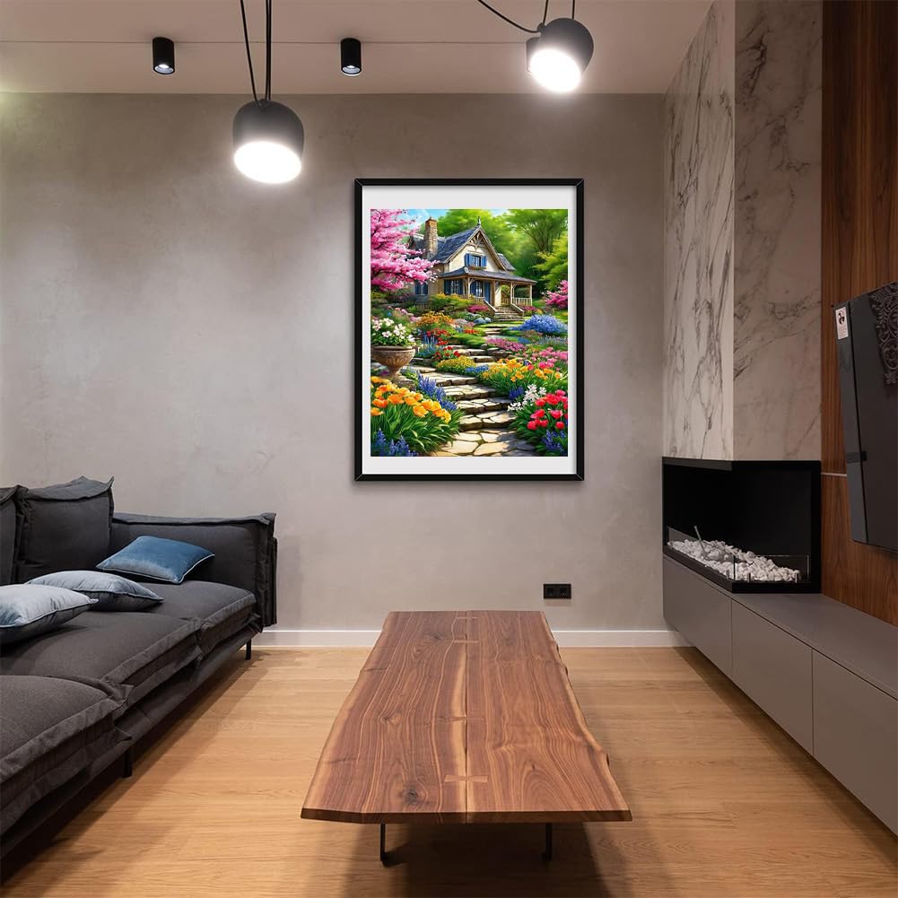 Arttoplus Landscape Paint by Numbers Kit for Adults-Garden Paint by Numbers Kits for Adults Canvas,Landscape Adult Painting by Numbers for Gift Home Wall Decor(16x20inch) Arttoplus