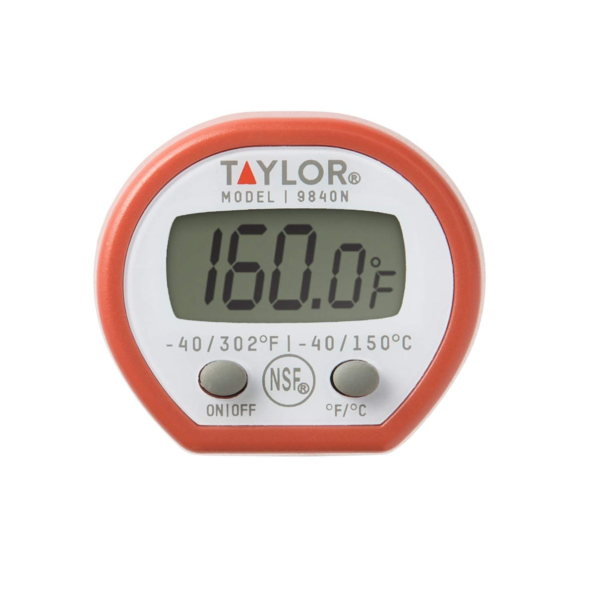 Taylor Instant Read Digital Meat Food Grill BBQ Cooking Kitchen Thermometer, Comes with Pocket Sleeve Clip, Red Taylor