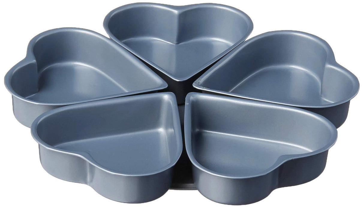 Fox Run Linked Heart Cake Pan, 4-Inch, Preferred Non-Stick Fox Run