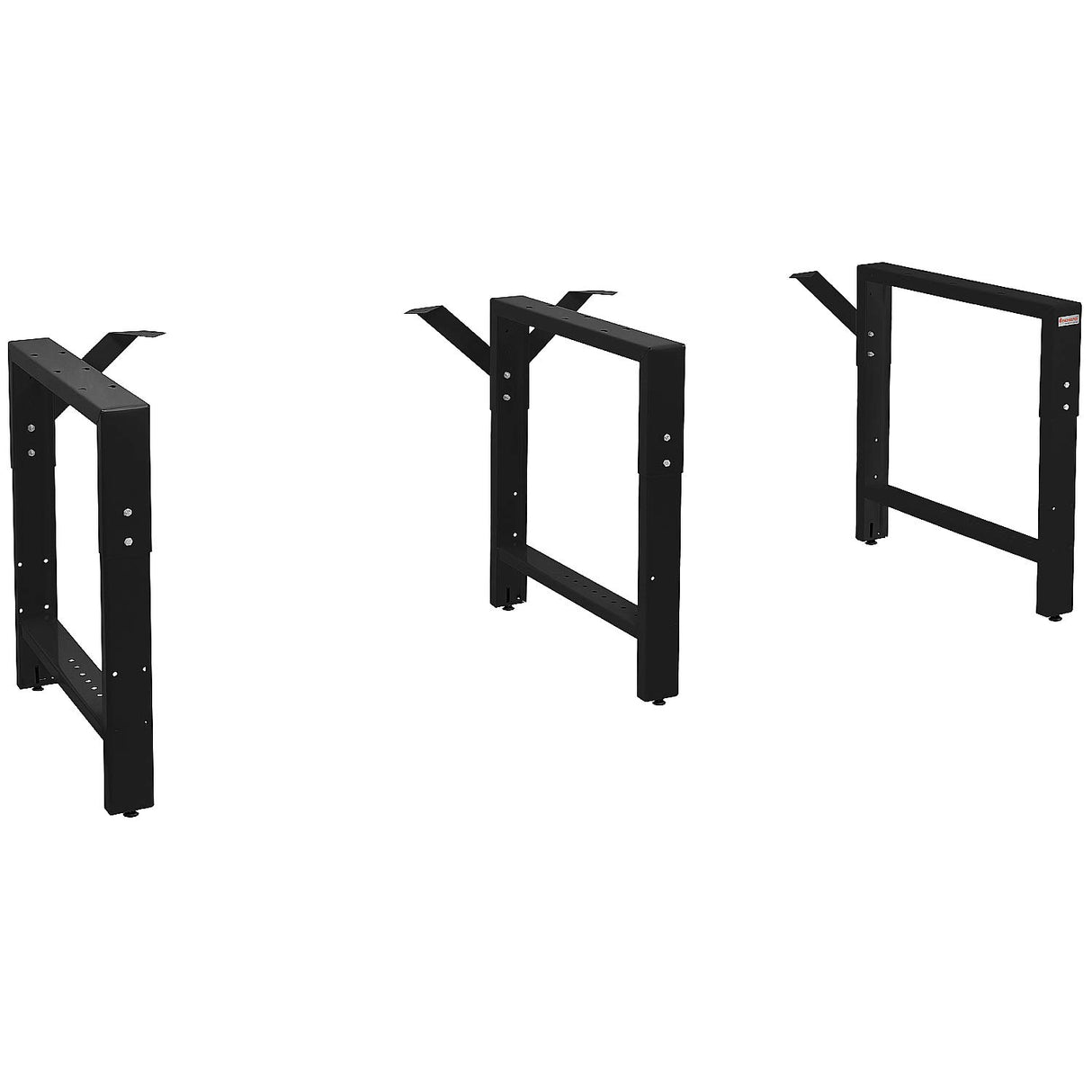 Workbench Frame - 3 Legs - 20" Depth - 29" to 35" Height Adjustable - Black - by BenchPro BenchPro