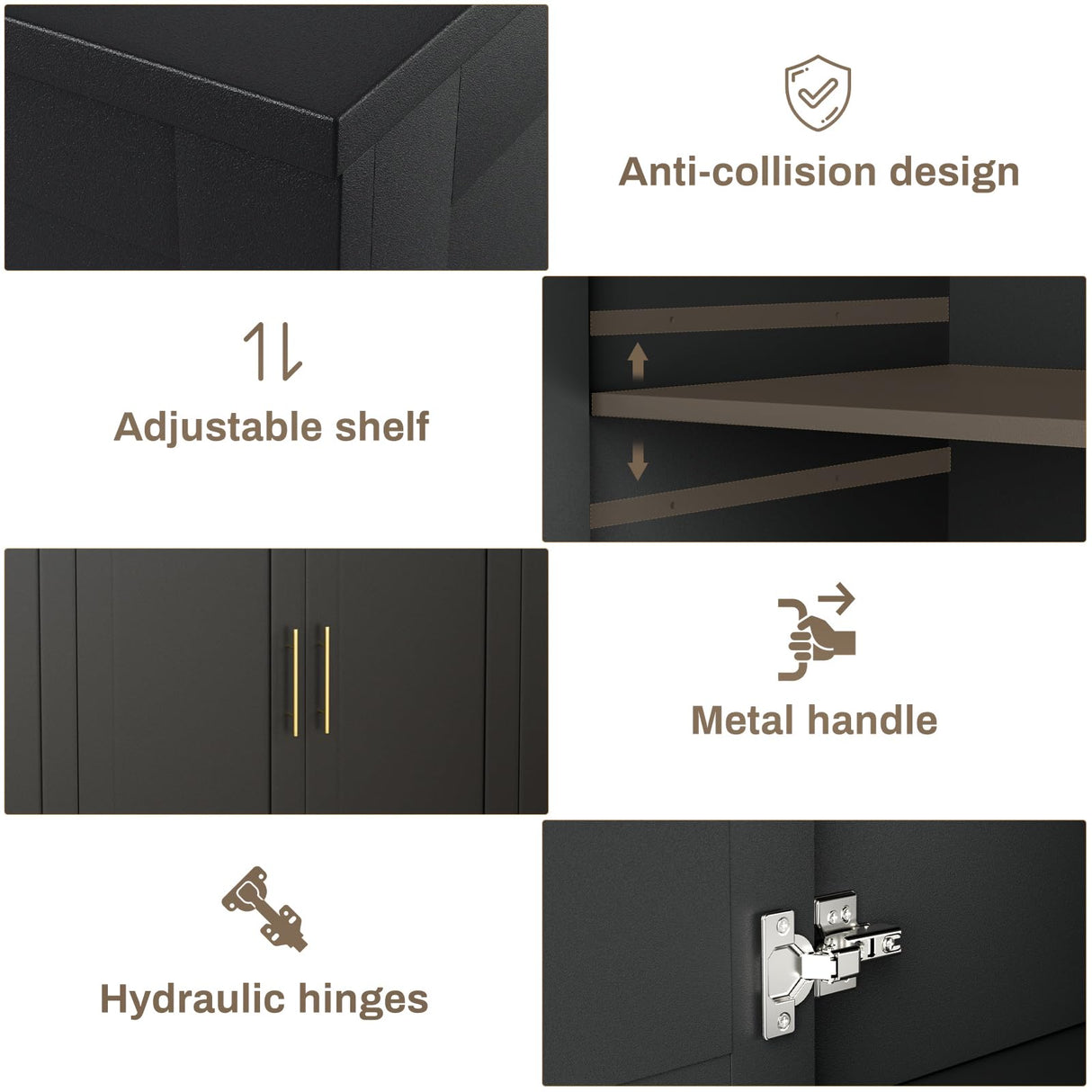 MAMIZO 53" Kitchen Island with Storage, Kitchen Cart W/Tilt Out Trash Can Holder & Solid Wood Top, Breakfast Bar W/3-Layer Side Shelf, Large Storage Cabinet W/Adjustable Shelve, Spice Rack, Drawers MAMIZO