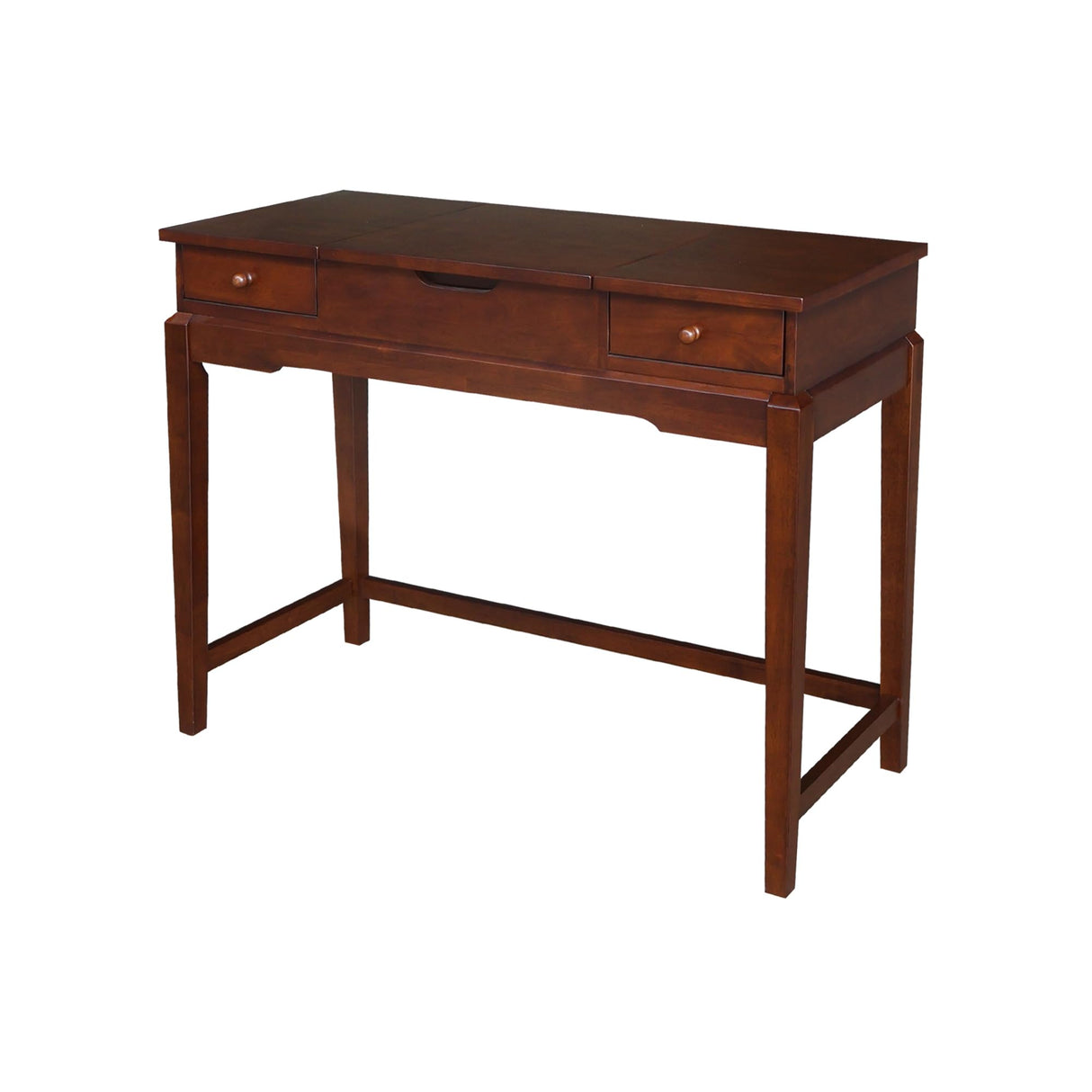 International Concepts Vanity Table with Vanity Bench Esspresso IC International Concepts