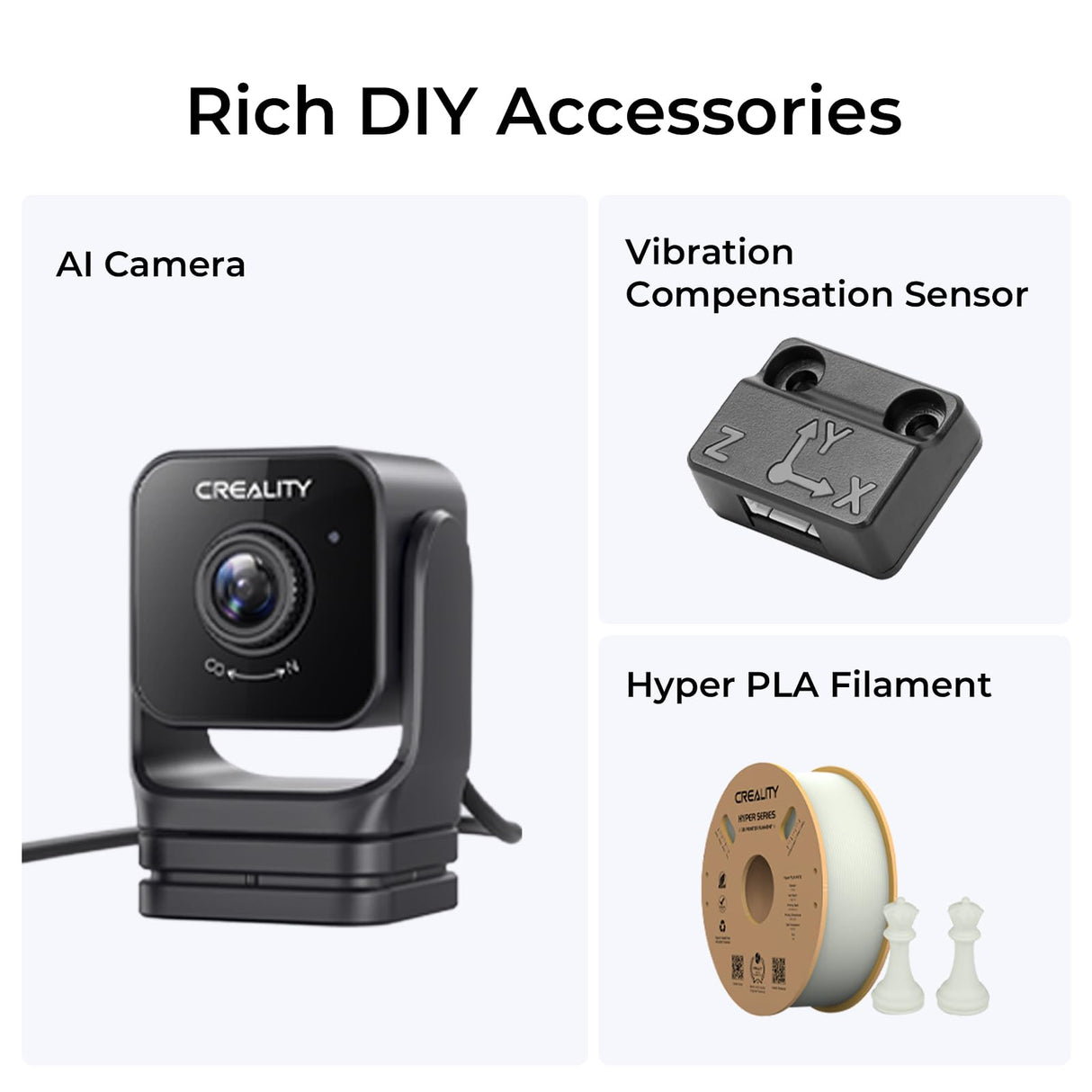 Creality Ender 3 V3 KE 3D Printer, 500mm/s Max High-Speed 3D Printers with Auto Leveling, Dual Cooling, Smart UI and Dual Z-axis, Supports 300℃ Printing Printing Size 8.66x8.66x9.44 inch Creality