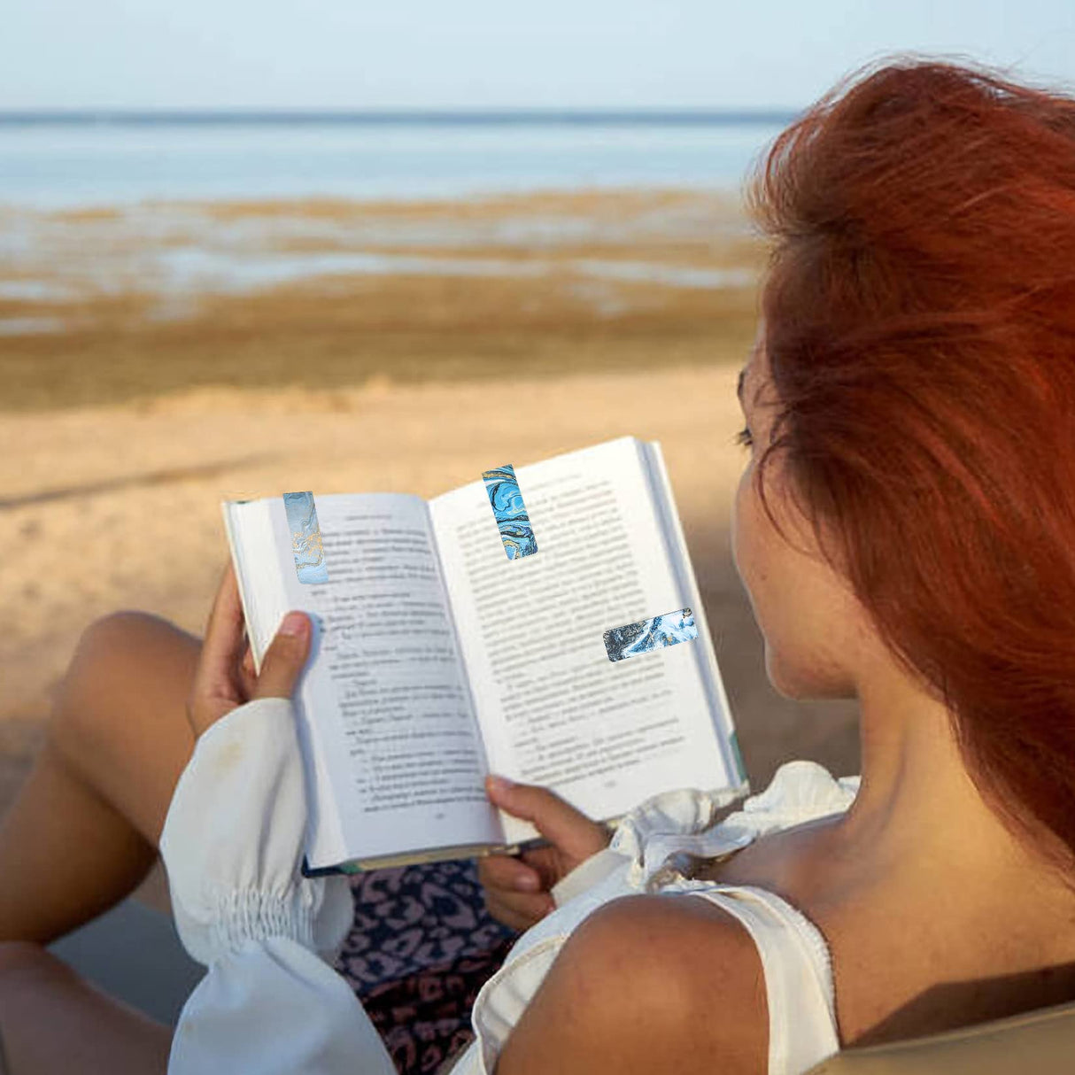 30 Pcs Magnetic Bookmarks, Ocean Markers Magnetic,Magnetic Page Clips Bookmarks for Students Teachers School Home Office Reading Bookmarks HexinYigjly