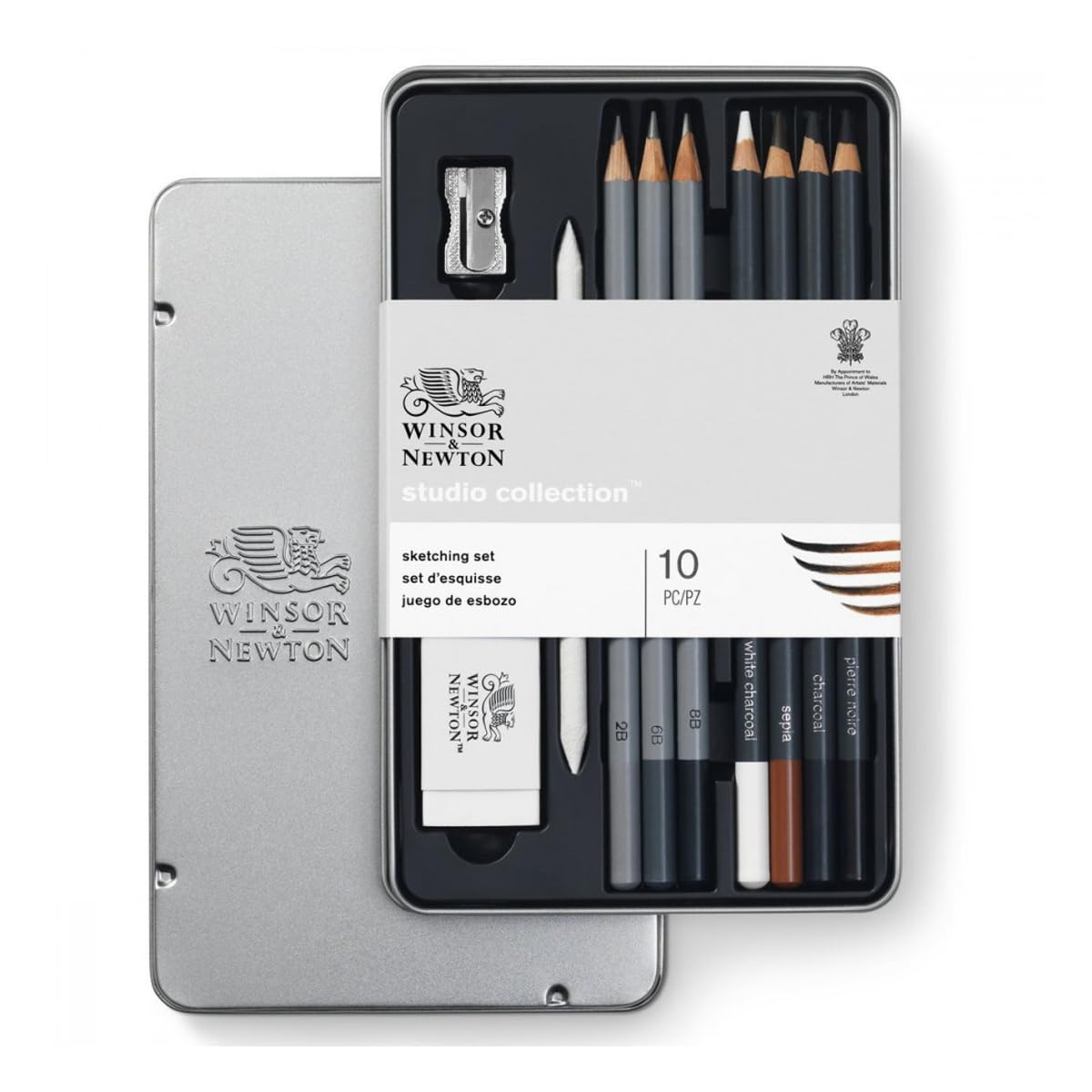 Winsor & Newton Studio Collection Artist Pencils, Sketching Pencils, Set of 10 Winsor & Newton