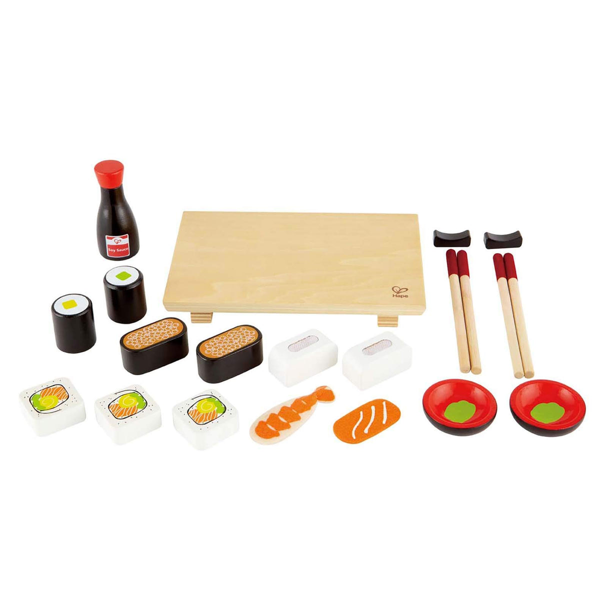 Hape Sushi Selection Kid's Wooden Play Kitchen Food Set and Accessories Hape