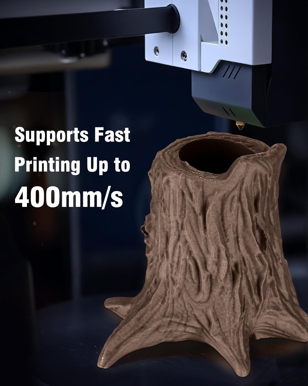 SUNLU Real Wood Fiber PLA Filament, Neatly Wound 1.75mm Dimensional Accuracy +/- 0.03mm, Fit Most FDM 3D Printers, 4kg in Total, 1kg per Spool, 4 Pack,(Wood+Fiber Cherry+Fiber Maple+Fiber Walnut) SUNLU