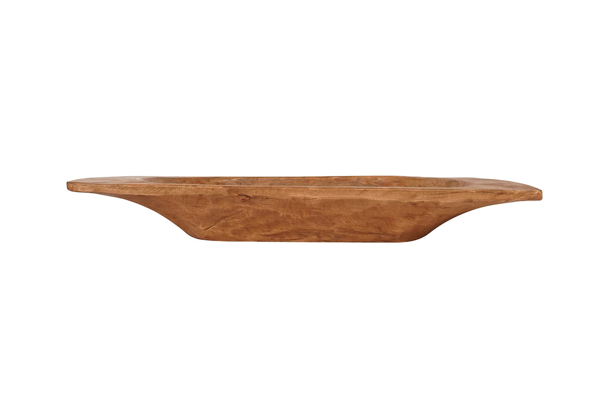 Mexican Imports Eurostyle Deep Rustic Wooden Dough Bowl-Batea-Natural Mexican Imports