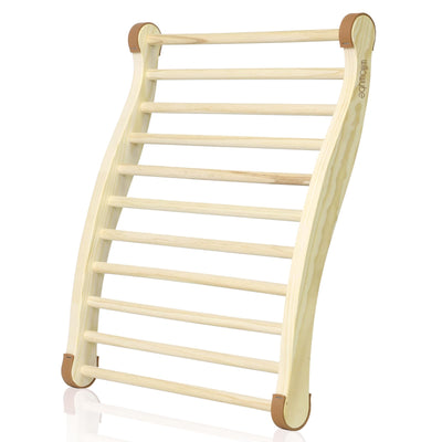 WILLOWYBE Sauna Backrest Durable Non-Slip Pads & Natural Scotch Pine Wood - Back Support for Infrared Sauna and Steam Sauna Accessories Luxury - Ideal for Everyday