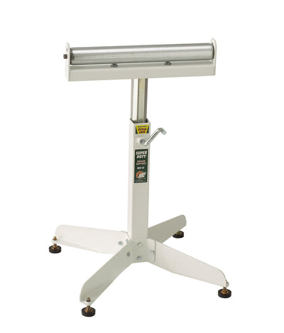 HTC HSS-15 Super Duty Adjustable 22-Inch to 32-Inch Tall Pedestal Roller Stand with 16-Inch Ball Bearing Roller, 500 Lbs. Material support, White