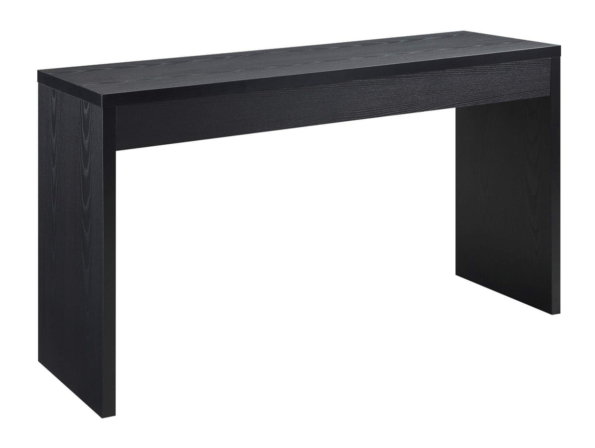 Convenience Concepts Northfield Hall Console Desk Table, 48(L) x 15.5(W) x 28"(H), Black Convenience Concepts