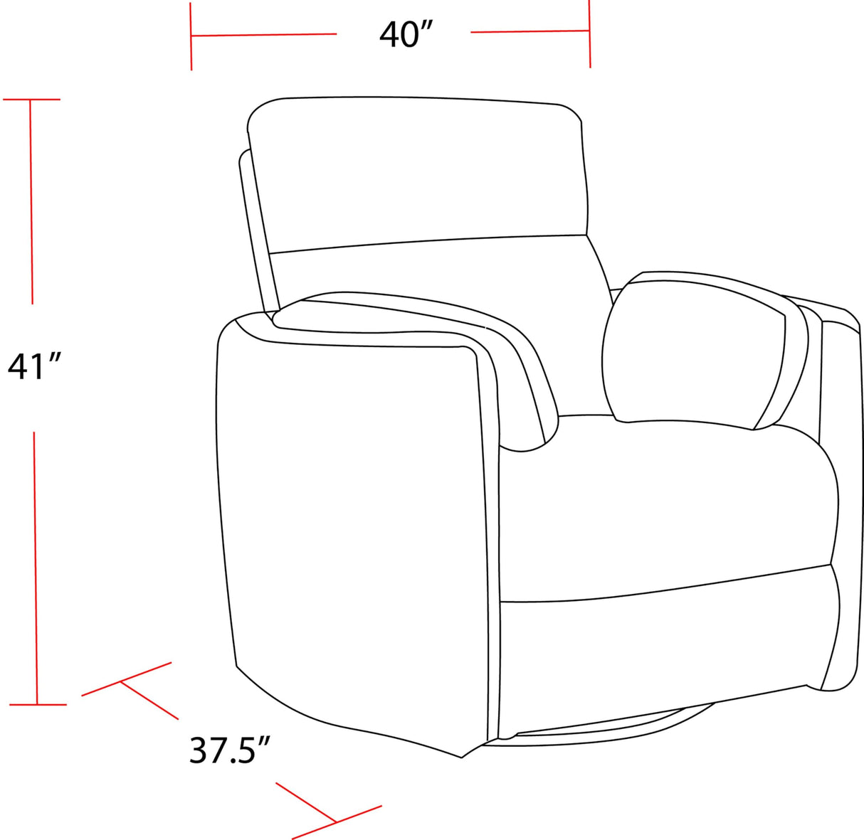 Parker Living Radius - Florence Ivory - Powered by Freemotion Cordless Power Swivel Glider Recliner Parker Living