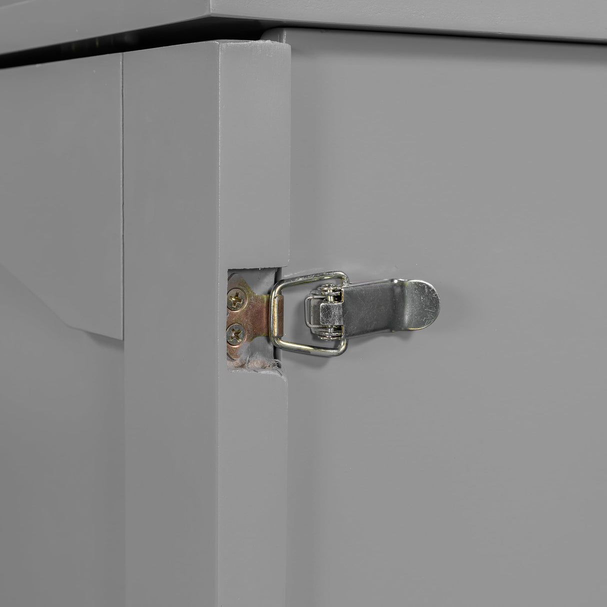 Ball & Cast Murphy Bed Full Size,Cabinet Bed with Drawer and a Set of Sockets,Space Saving Hideaway Wall Bedframe w/USB Ports & Pulley Structure Design,Slat Support,Furniture for Small Space,Gray Ball & Cast