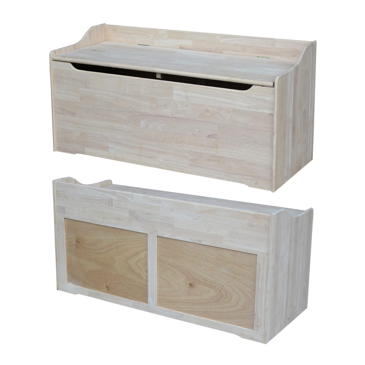 International Concepts Unfinished Storage Box, 23(H) x 47(W) x 19(D) IC International Concepts