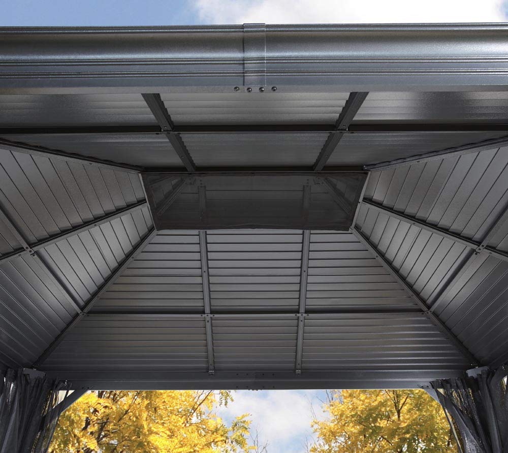 Sojag Outdoor 12' x 16' Mykonos Double Roof Hardtop Gazebo Outdoor Sun Shelter Sojag